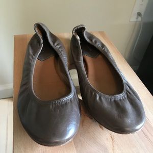 Massimo Dutti Brown Leather Flats